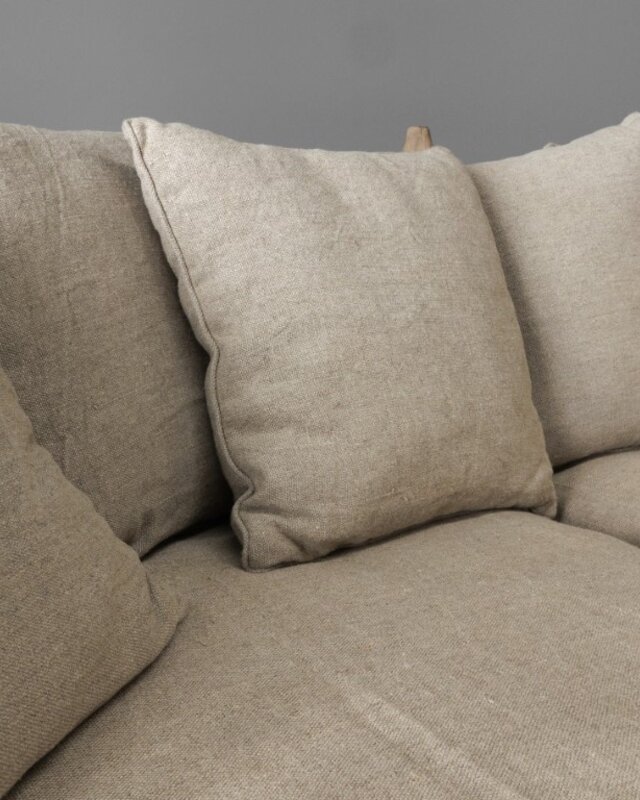 Be-Uniq Sierkussens Linnen Naturel - Set Van 4 | 50x50 cm