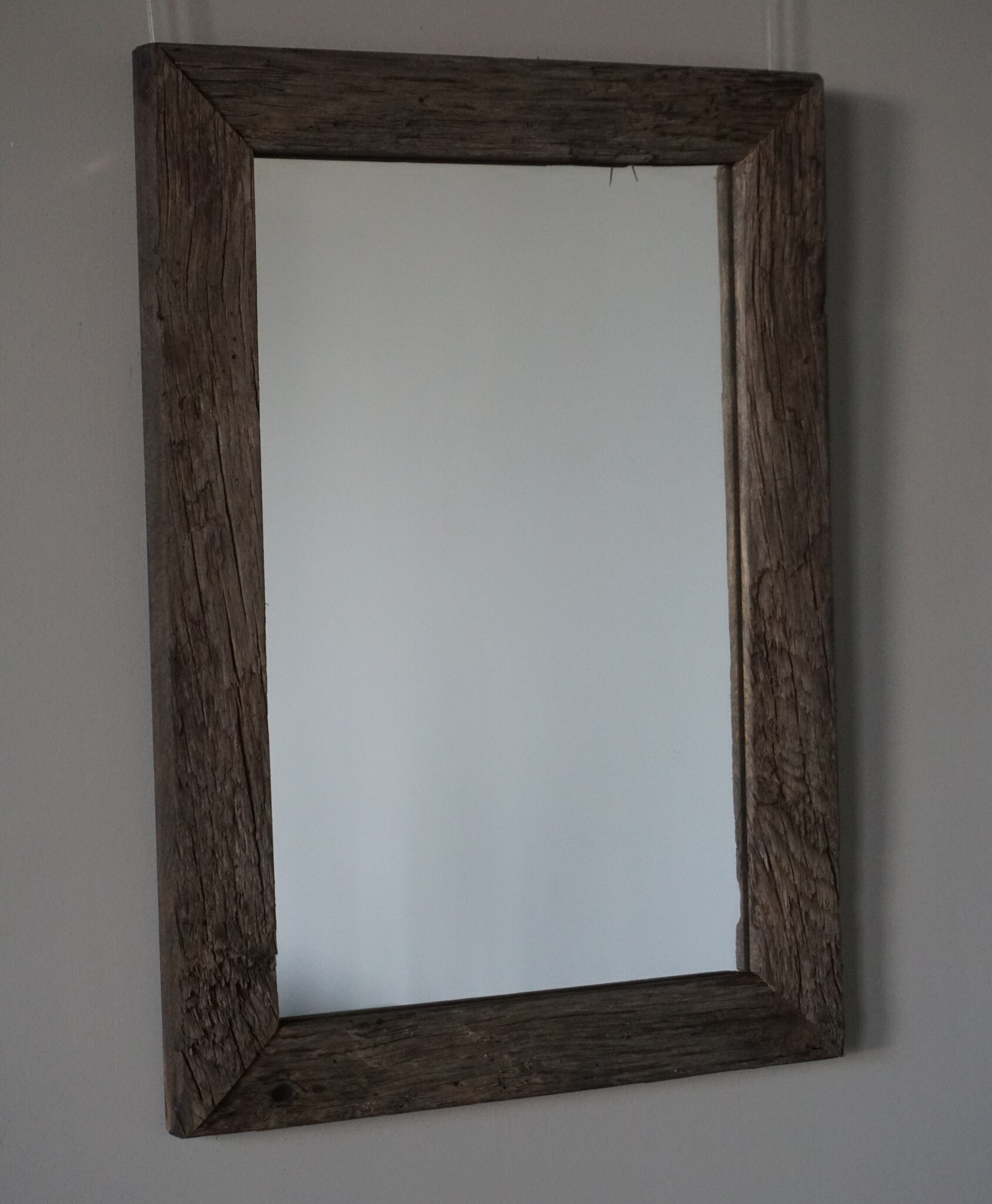 Rene Houtman Toiletspiegel | Oud Eiken Geborsteld | H53 x B38 cm