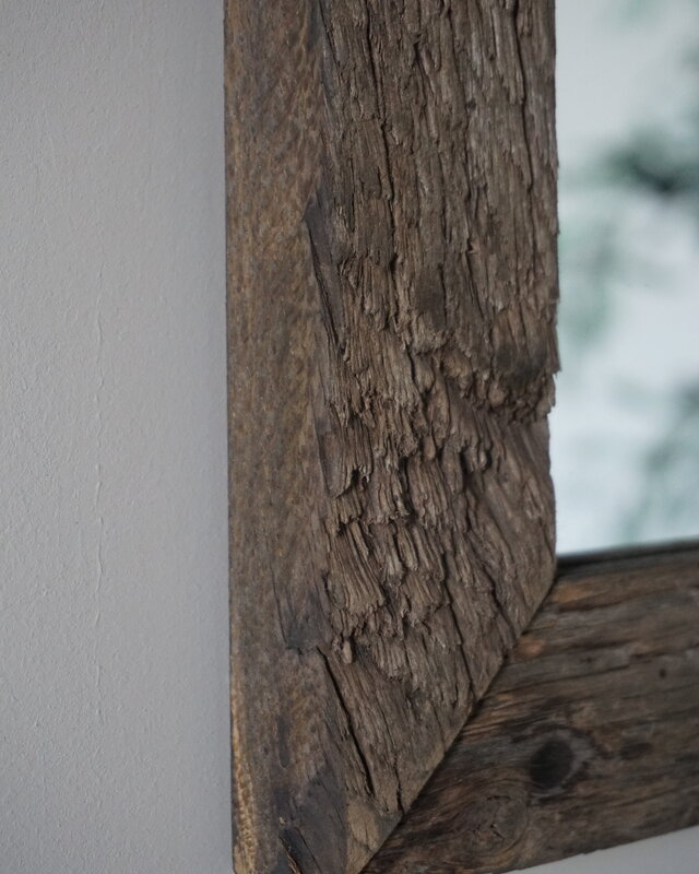 Rene Houtman Toiletspiegel | Oud Eiken Geborsteld | H53 x B38 cm