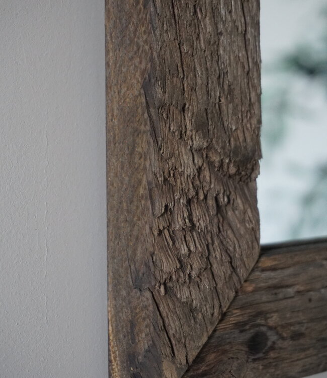 Rene Houtman Toiletspiegel | Oud Eiken Geborsteld | H53 x B38 cm