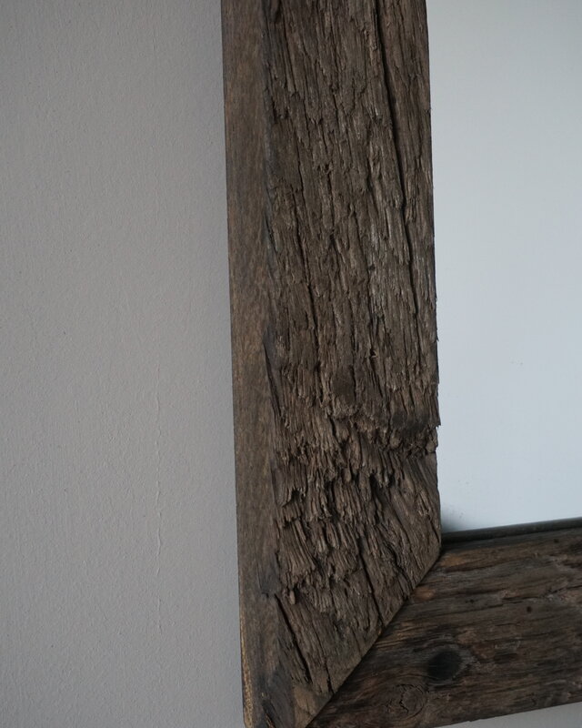 Rene Houtman Toiletspiegel | Oud Eiken Geborsteld | H53 x B38 cm