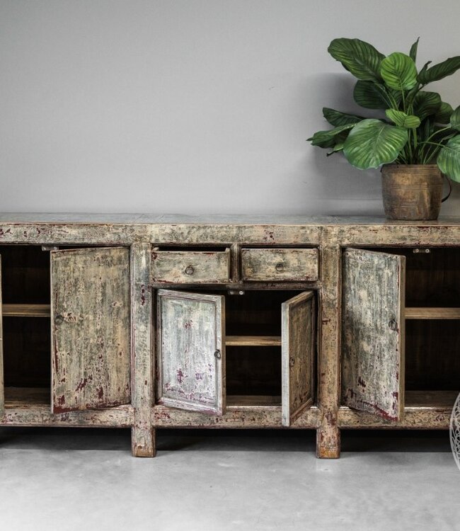 Be-Uniq Oud Dressoir | China | H94 x B229 x D45 Cm