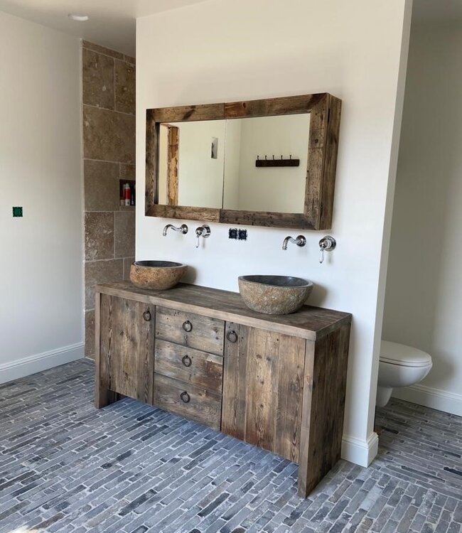 Rene Houtman Fien Landelijk Massief Houten Badkamermeubel