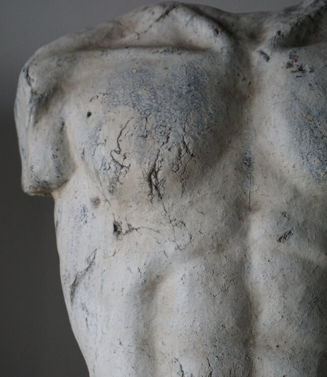Rene Houtman Stenen Beeld Mannen Torso | H80 x B29 x D29 cm