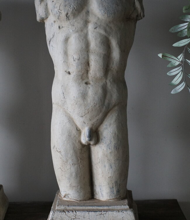 Rene Houtman Stenen Beeld Mannen Torso | H80 x B29 x D29 cm