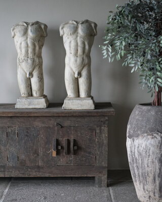 Rene Houtman Stenen Beeld Mannen Torso | H80 x B29 x D29 cm
