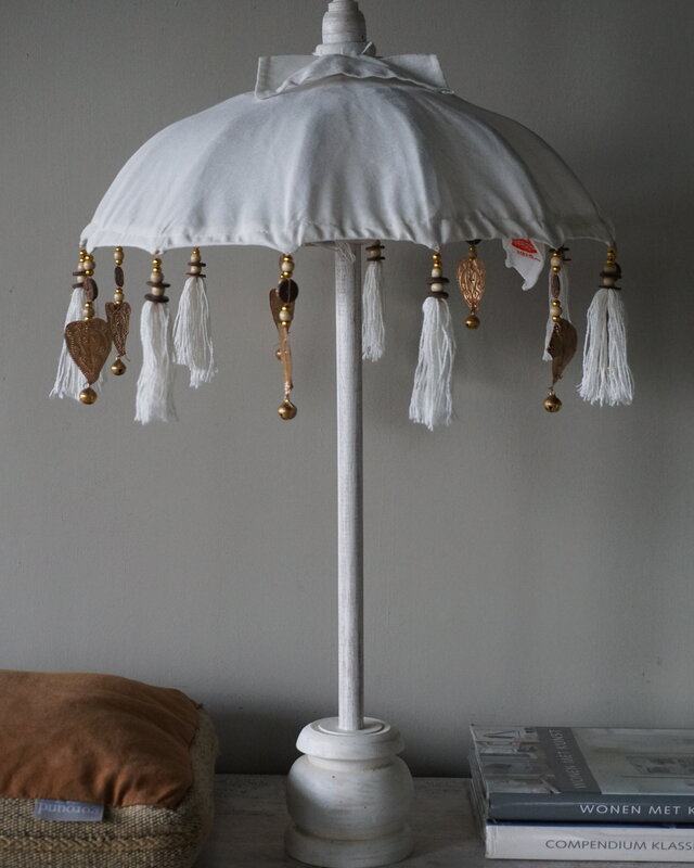 Rene Houtman Tafelparasol Bali Met Hangertjes | H80 x D42 cm