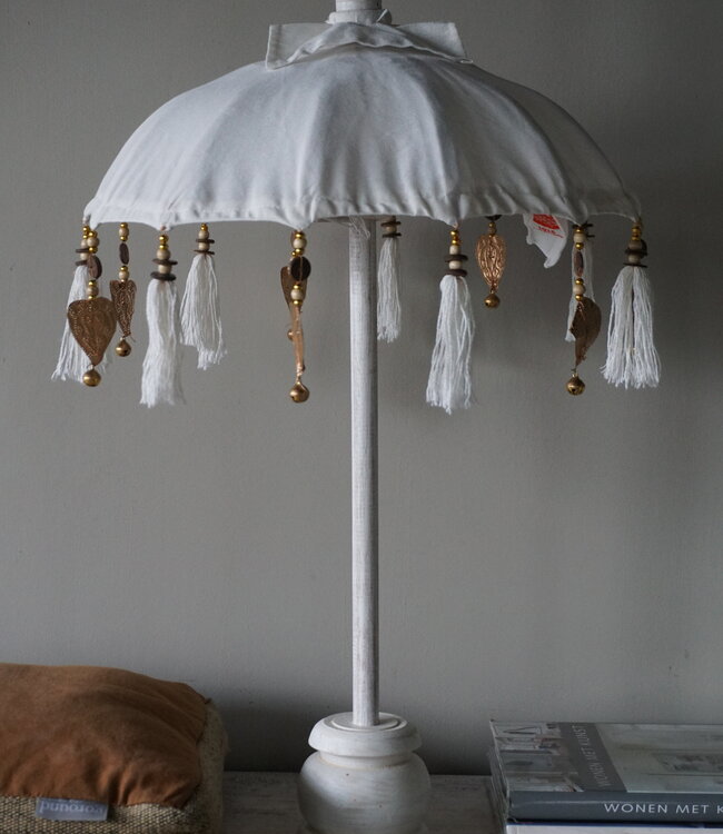 Rene Houtman Tafelparasol Bali Met Hangertjes | H80 x D42 cm