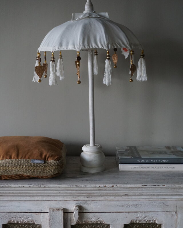 Rene Houtman Tafelparasol Bali Met Hangertjes | H80 x D42 cm