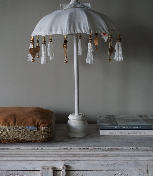 Rene Houtman Tafelparasol Bali Met Hangertjes | H80 x D42 cm