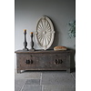 Houten Medaillon | Gebroken Wit | H122 x B70 cm