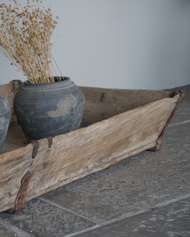 Rene Houtman Grote Houten Bak/Trog | H20 x B148 x D82 cm