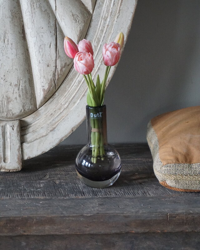 Rene Houtman Kunstbloem Real Touch Tulpen | Roze | 5 Stuks | L29 Cm