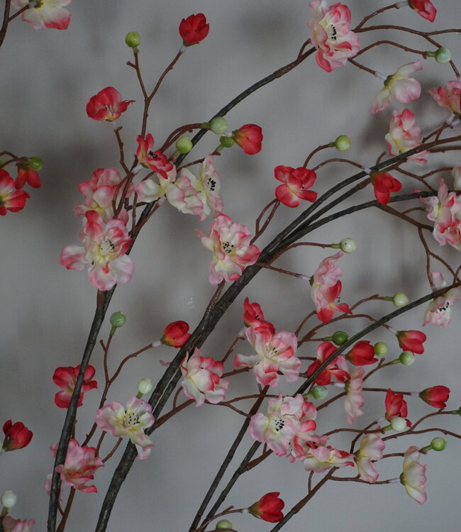 Rene Houtman Zijden Bloesem Takken | Pink | Set Van 2 | H133 cm