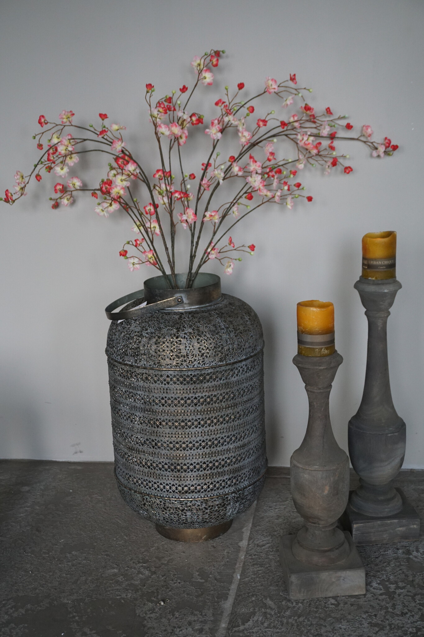 Rene Houtman Zijden Bloesem Takken | Pink | Set Van 2 | H133 cm