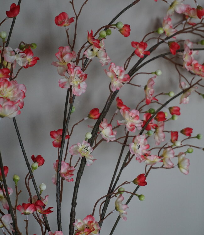 Rene Houtman Zijden Bloesem Takken | Pink | Set Van 2 | H133 cm