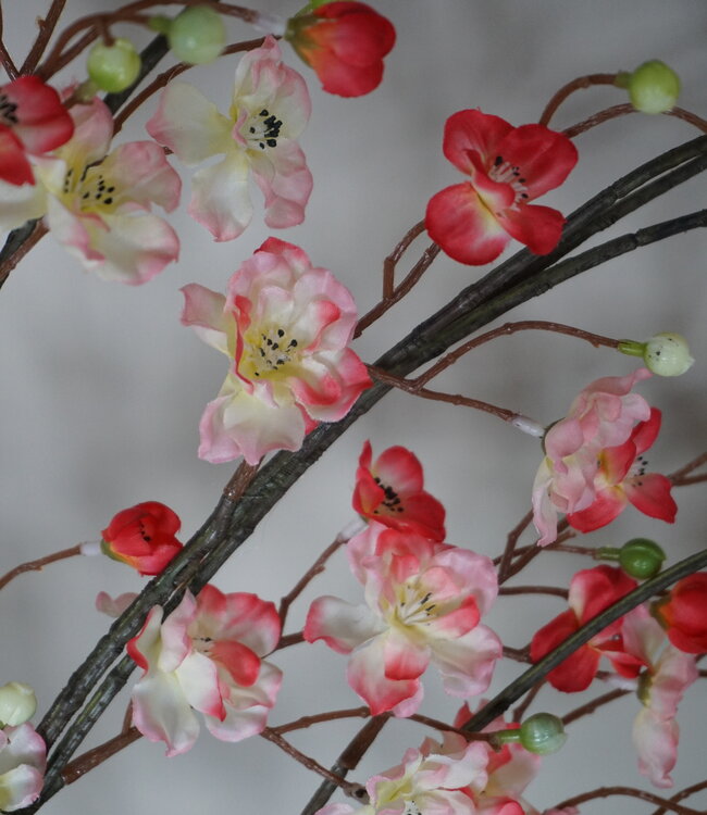 Rene Houtman Zijden Bloesem Takken | Pink | Set Van 2 | H133 cm