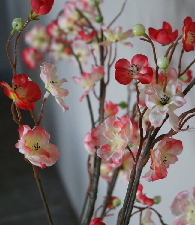 Rene Houtman Zijden Bloesem Takken | Pink | Set Van 2 | H133 cm