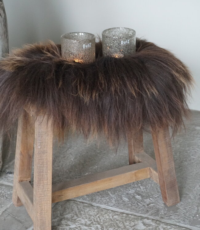 Rene Houtman IJslands Schapenvachtje | Donkerbruin | Langharig