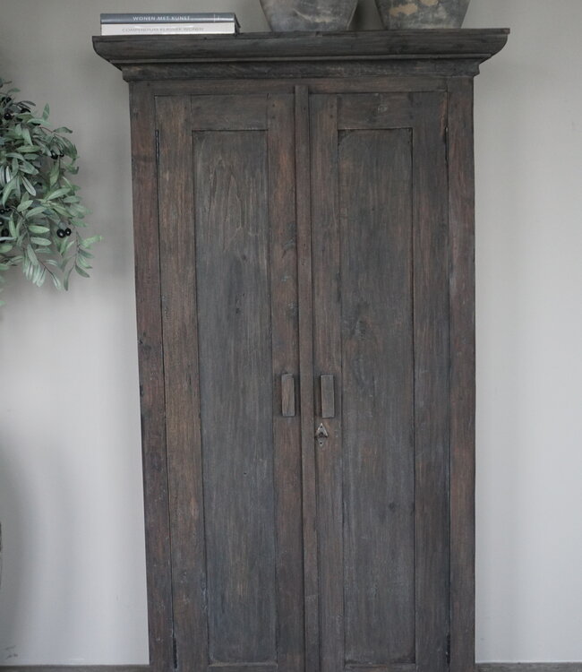 Rene Houtman Kast Hout 2-Deurs | Smal | H170 x B95 x D52 cm