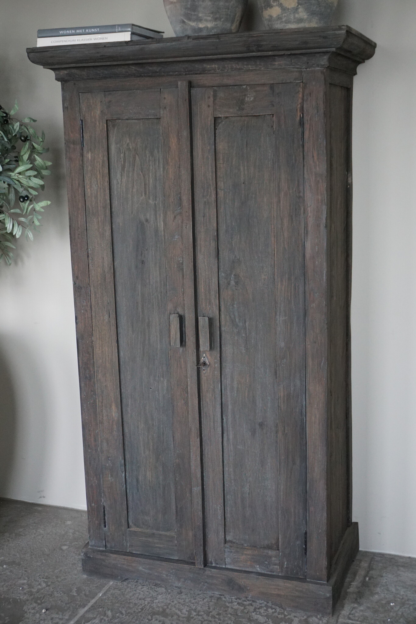 Rene Houtman Kast Hout 2-Deurs | Smal | H170 x B95 x D52 cm