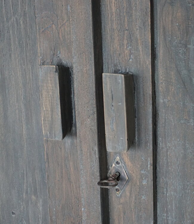 Rene Houtman Kast Hout 2-Deurs | Smal | H170 x B95 x D52 cm