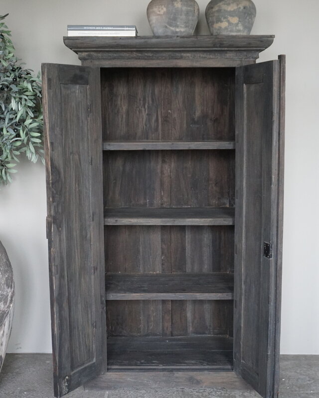 Rene Houtman Kast Hout 2-Deurs | Smal | H170 x B95 x D52 cm