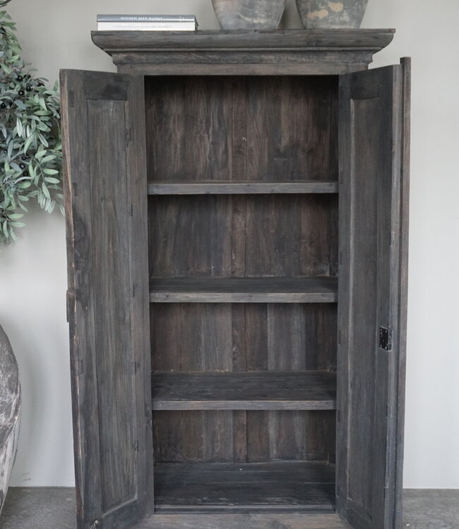 Rene Houtman Kast Hout 2-Deurs | Smal | H170 x B95 x D52 cm