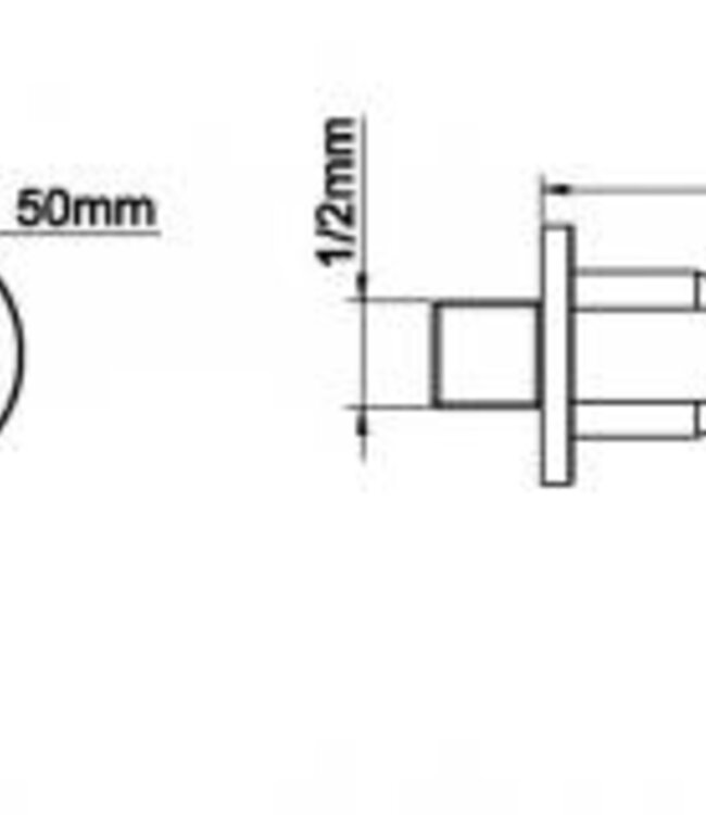 Wiesbaden Slim Twenty Wastafel-Afbouwdeel | Geborsteld Staal