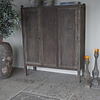 Kast Recycled Teak Grey Caro 2-Deurs H160xB130xD48 Cm