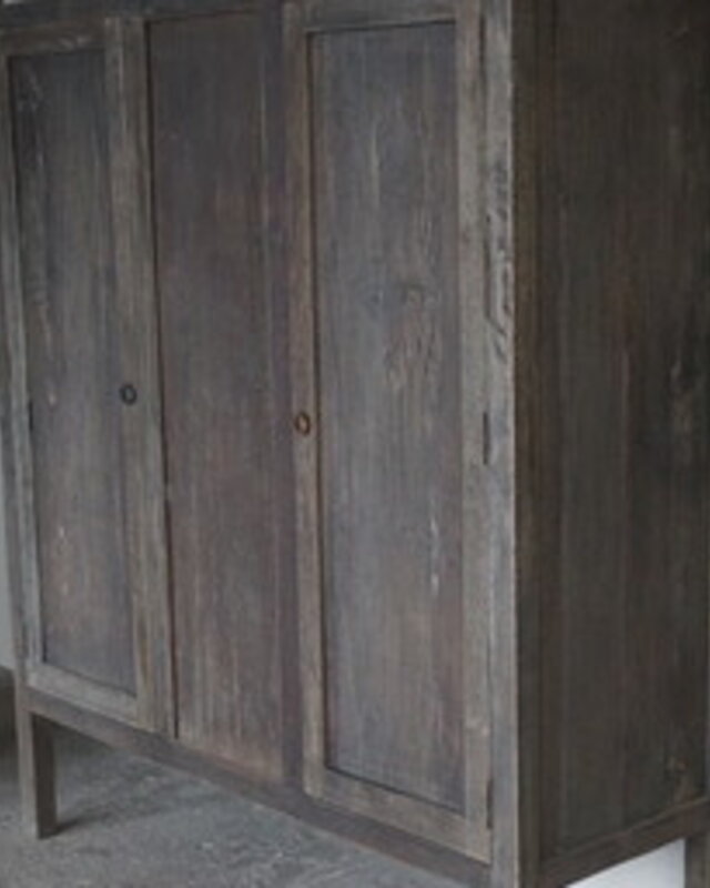 Luksa Home Collection Kast Recycled Teak Grey Caro 2-Deurs H160xB130xD48 Cm