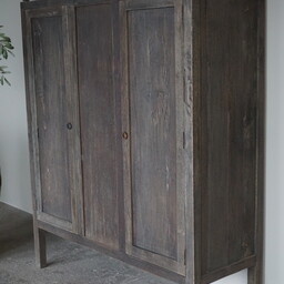 Luksa Home Collection Kast Recycled Teak Grey Caro 2-Deurs H160xB130xD48 Cm