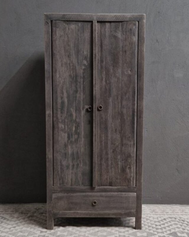 Luksa Home Collection Kast Gooi | Antique Grey | H165 x B75 x D45 Cm