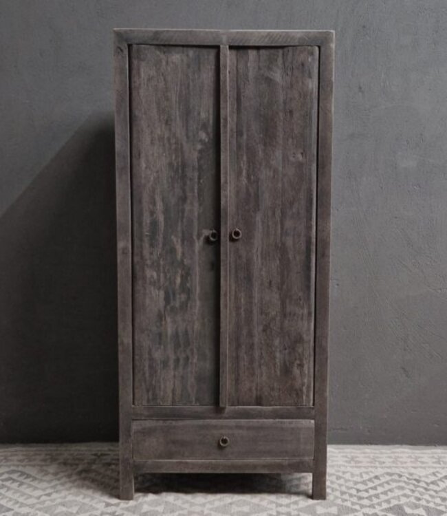 Luksa Home Collection Kast Gooi | Antique Grey | H165 x B75 x D45 Cm