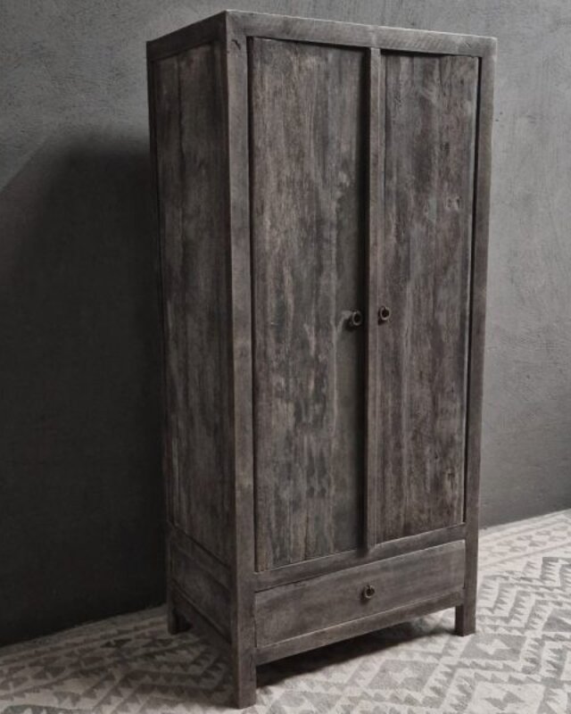 Luksa Home Collection Kast Gooi | Antique Grey | H165 x B75 x D45 Cm