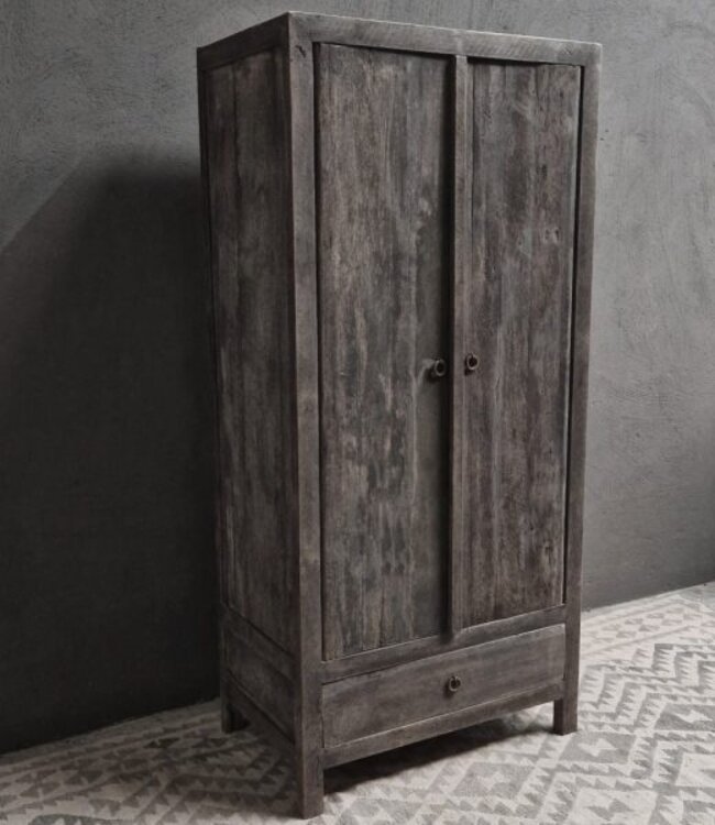 Luksa Home Collection Kast Gooi | Antique Grey | H165 x B75 x D45 Cm