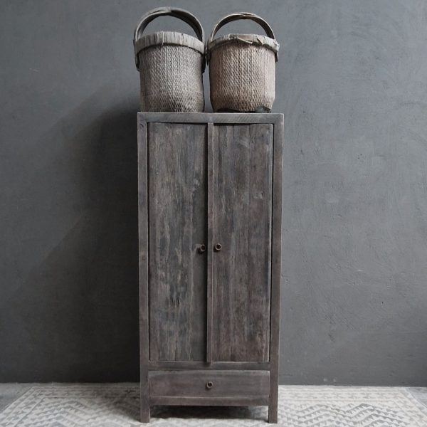 Luksa Home Collection Kast Gooi | Antique Grey | H165 x B75 x D45 Cm