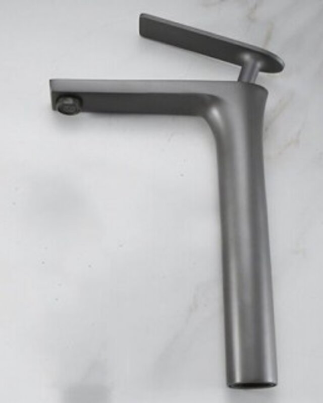Rene Houtman Wastafel Mengkraan | Gun Metal | Hoog Model