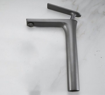 Rene Houtman Wastafel Mengkraan | Gun Metal | Hoog Model