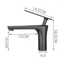 Rene Houtman Wastafel Mengkraan | Gun Metal