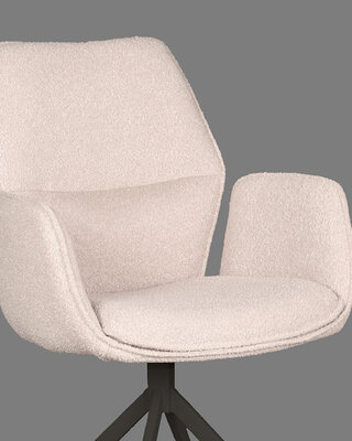 LABEL51 LABEL51 Eetkamerstoel Mellow - Naturel - Boucle