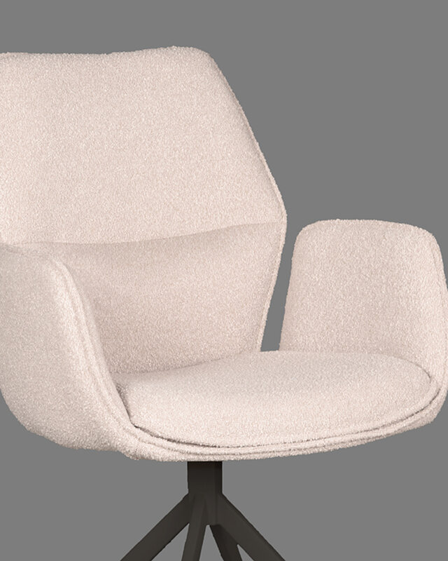 LABEL51 LABEL51 Eetkamerstoel Mellow - Naturel - Boucle