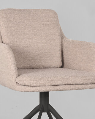 LABEL51 LABEL51 Eetkamerstoel Joy - Naturel - Boucle