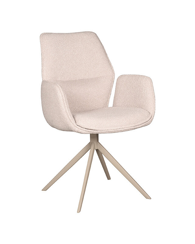 LABEL51 LABEL51 Eetkamerstoel Mellow - Naturel - Boucle