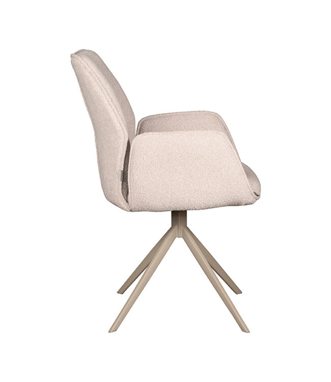 LABEL51 LABEL51 Eetkamerstoel Mellow - Naturel - Boucle