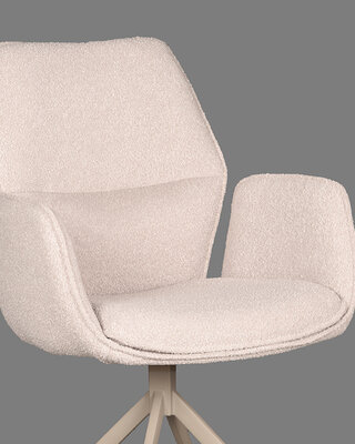 LABEL51 LABEL51 Eetkamerstoel Mellow - Naturel - Boucle