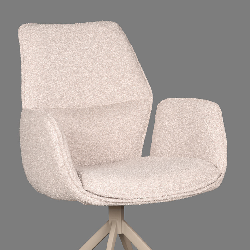 LABEL51 LABEL51 Eetkamerstoel Mellow - Naturel - Boucle
