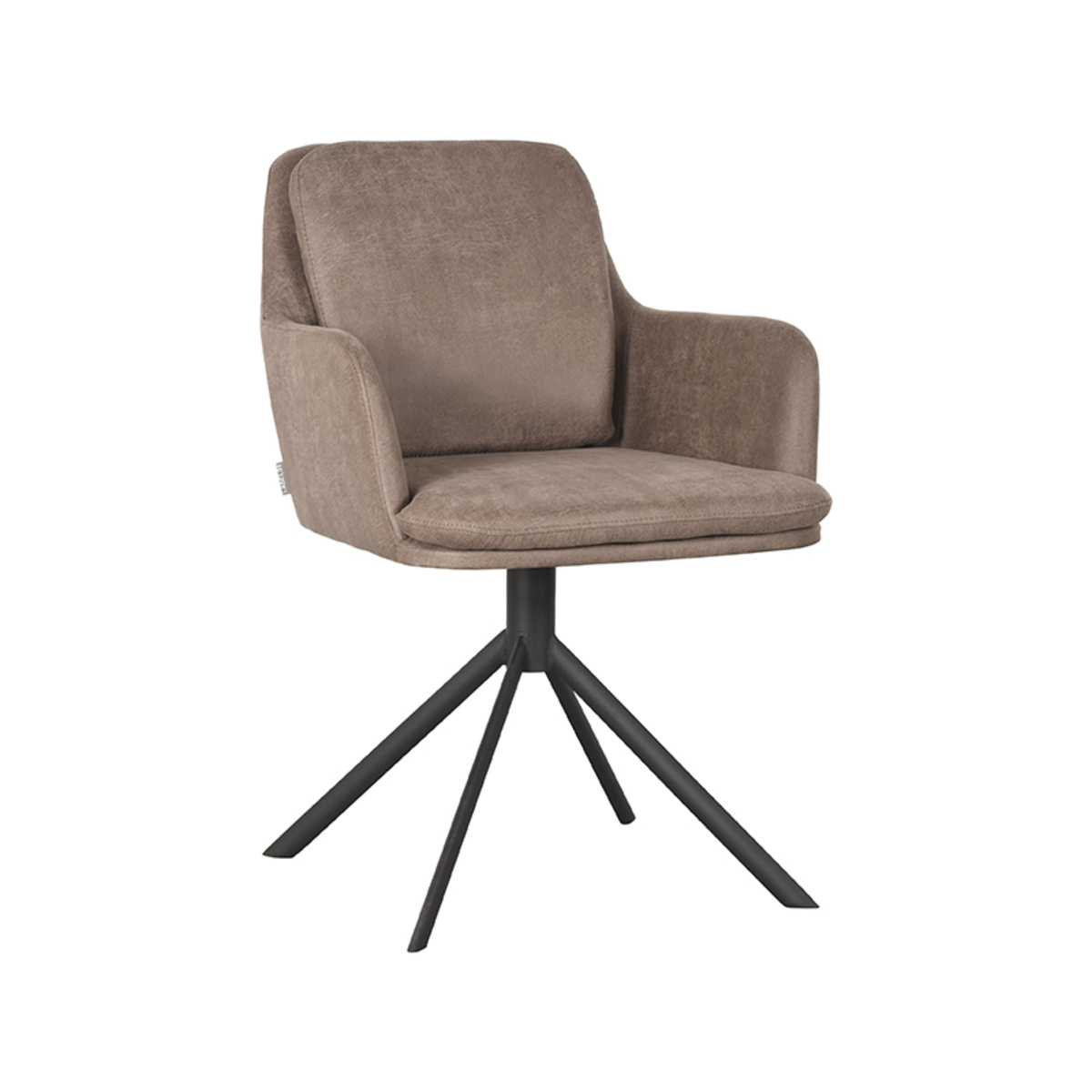 LABEL51 LABEL51 Eetkamerstoel Joy - Taupe - Microfiber