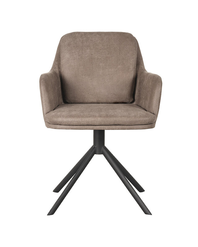 LABEL51 LABEL51 Eetkamerstoel Joy - Taupe - Microfiber