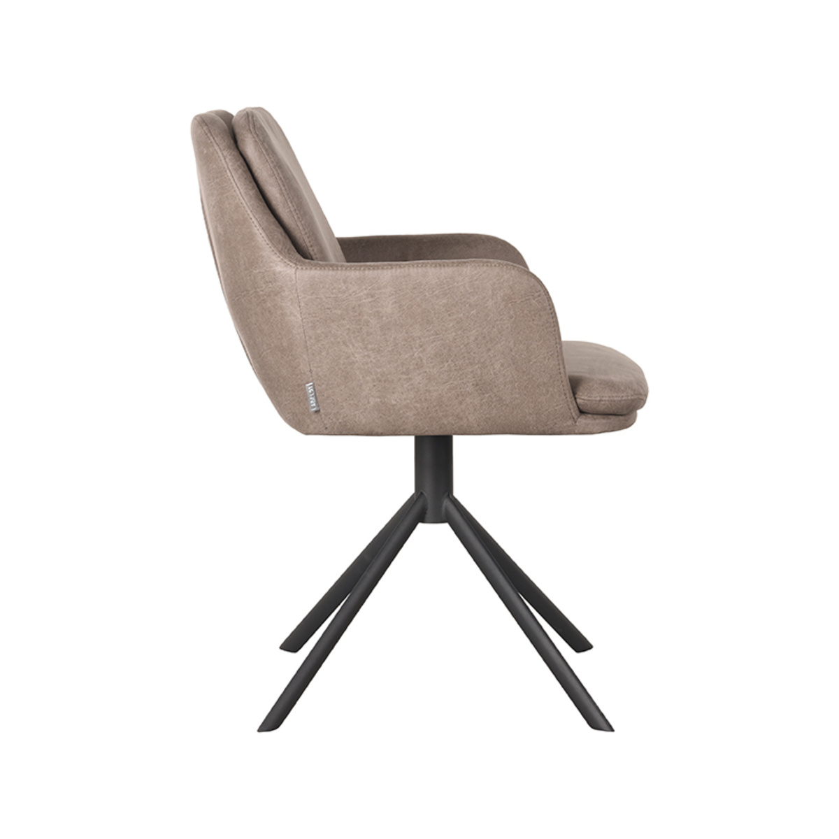 LABEL51 LABEL51 Eetkamerstoel Joy - Taupe - Microfiber